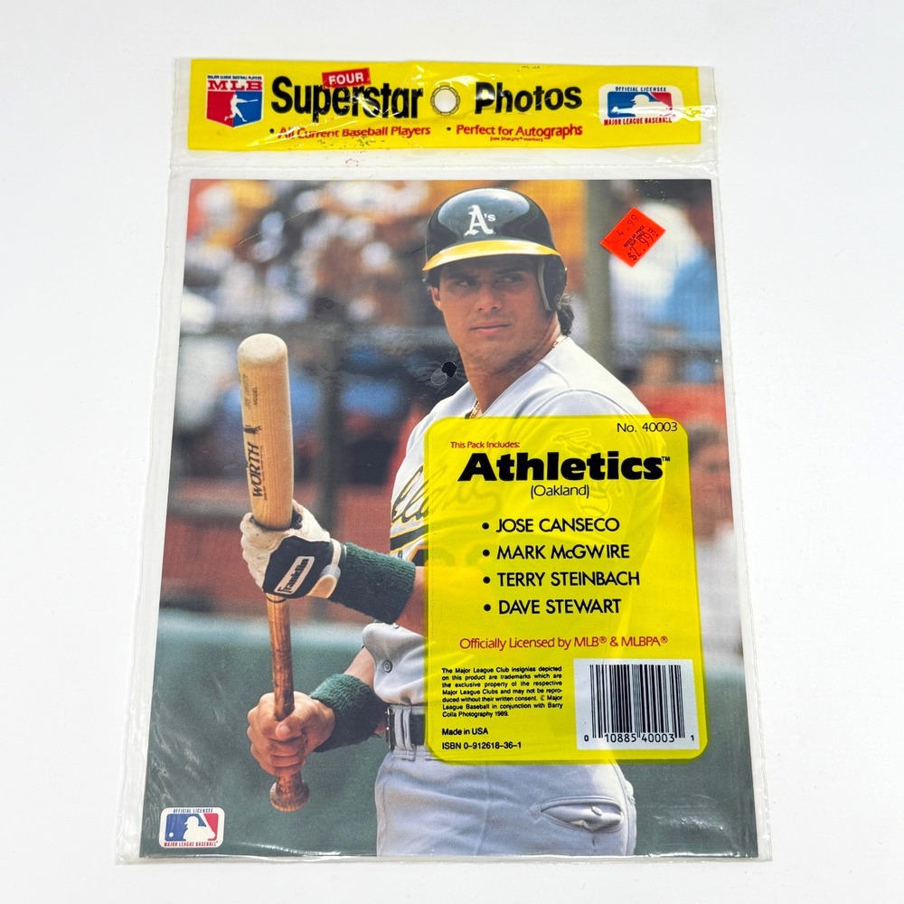 1989 Barry Colla Oakland A's 8x10 Photo Set Sealed Canseco McGwire MLB 40003